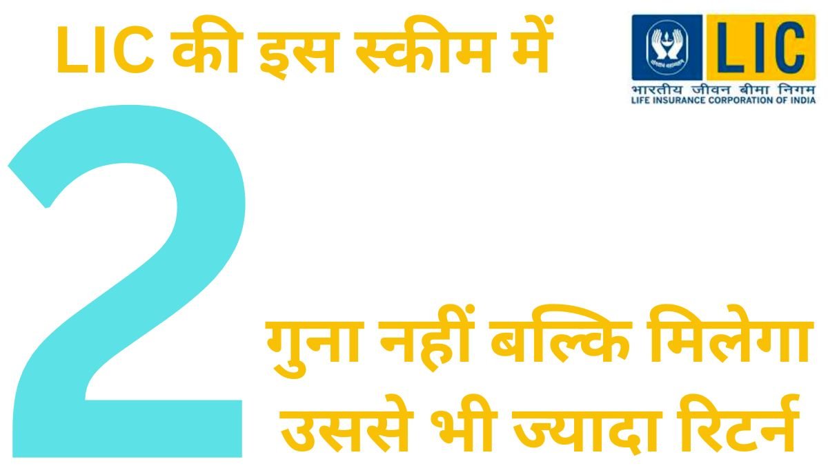 LIC की इस स्कीम में दोगुना नहीं बल्कि मिलेगा उससे भी ज्यादा रिटर्न, लेकिन इसके लिए करना पड़ेगा ये काम