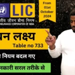 Introduced LIC Jeevan Lakshya Plan 733