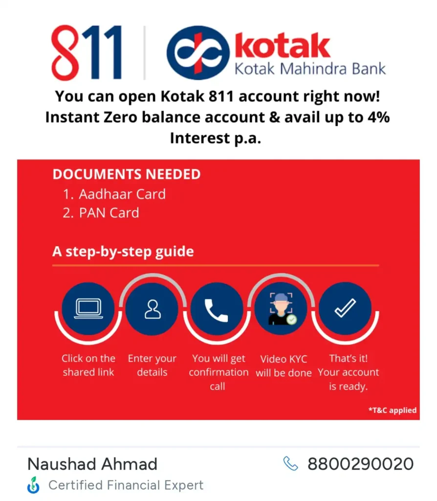 Zero Balance Bank Account