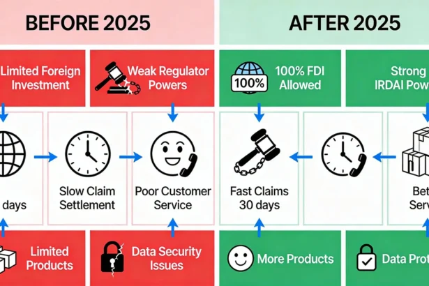 नया बीमा कानून 2025 BEFORE & AFTER