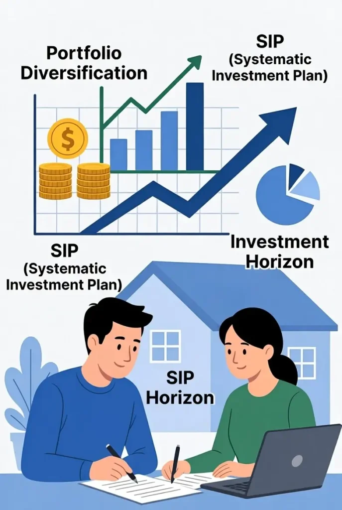 Are Mutual Funds Safe for Middle Class? A Complete Guide to Secure Wealth Building 3 Portfolio diversification illustration