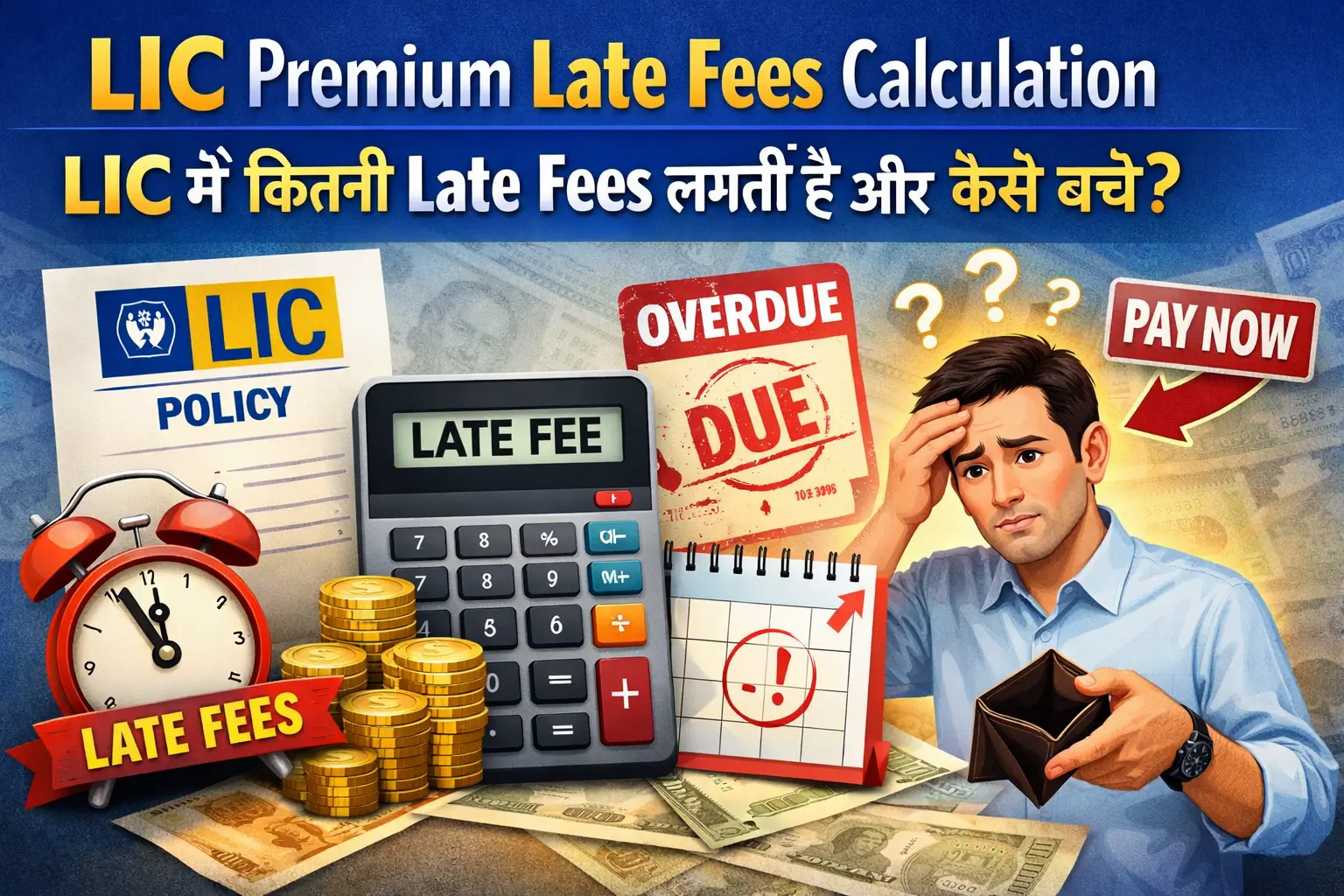 LIC Premium Late Fees Calculation