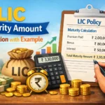 LIC maturity amount calculation with example