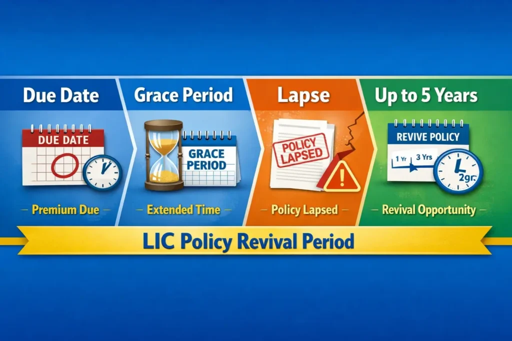 How Many Years Can a LIC Policy Be Revived? Complete 2026 Guide to LIC Policy Revival Period 2 Policy Lapse हो गई? अभी भी 5 साल तक है Revival का मौका!